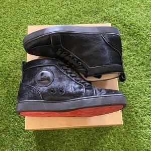 Christian Louboutin Rantus Orlato Woman Flat Pony Luxor Shoe Sz 39.5 Authentic